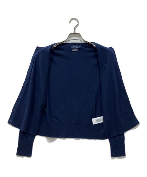 POLO RALPH LAUREN（ポロ・ラルフローレン）POLO RALPH LAUREN (ポロ・ラルフローレン) ポニー刺繍カーディガン ネイビー サイズ:Sの古着・服飾アイテム