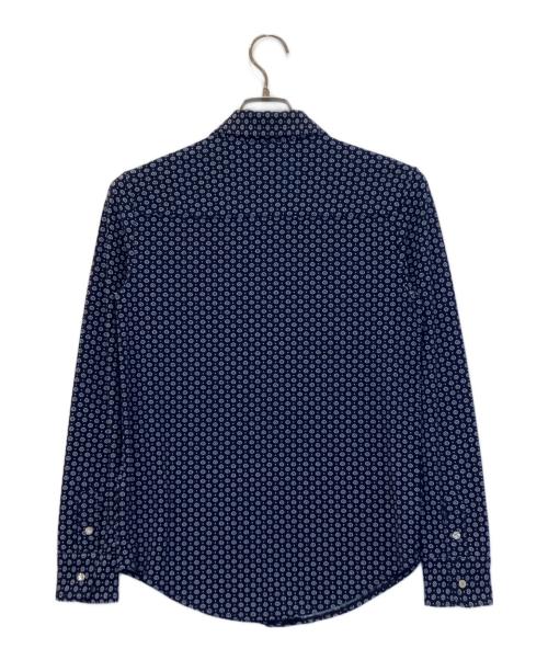 LAUREN RALPH LAUREN（ローレン ラルフ ローレン）LAUREN RALPH LAUREN (ローレン ラルフ ローレン) ジオメ柄長袖シャツ ネイビー サイズ:XSの古着・服飾アイテム