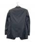 DOLCE & GABBANA (ドルチェ＆ガッバーナ) レザーパイピングテーラードジャケット グレー サイズ:48(M~Lサイズ相当)：22000円