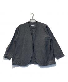 prit（プリット）の古着「綿麻ストレッチトッパージャケット」｜チャコールグレー