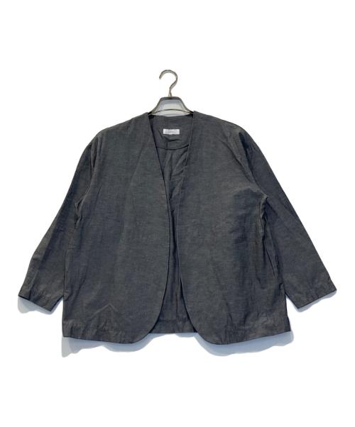 prit（プリット）prit (プリット) 綿麻ストレッチトッパージャケット チャコールグレー サイズ:FREEの古着・服飾アイテム