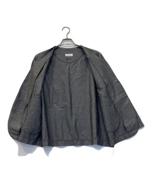 prit（プリット）prit (プリット) 綿麻ストレッチトッパージャケット チャコールグレー サイズ:FREEの古着・服飾アイテム