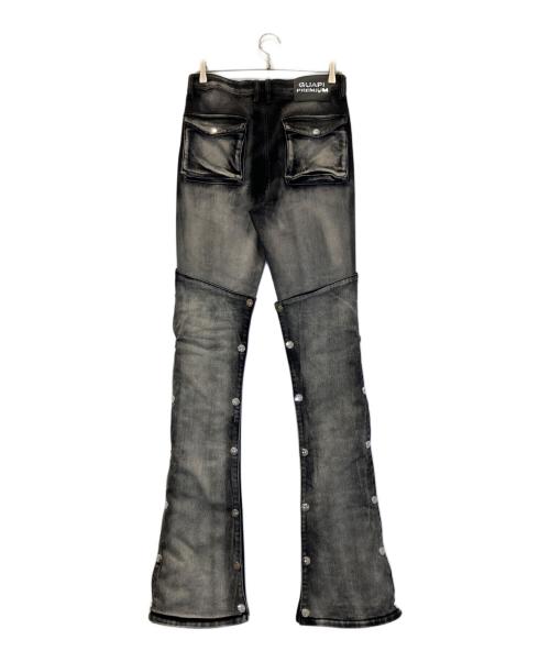 GUAPI（グアピ）GUAPI (グアピ) Iron Grey Stacked Premium Denim ブラック サイズ:28の古着・服飾アイテム