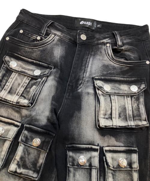 GUAPI（グアピ）GUAPI (グアピ) Iron Grey Stacked Premium Denim ブラック サイズ:28の古着・服飾アイテム