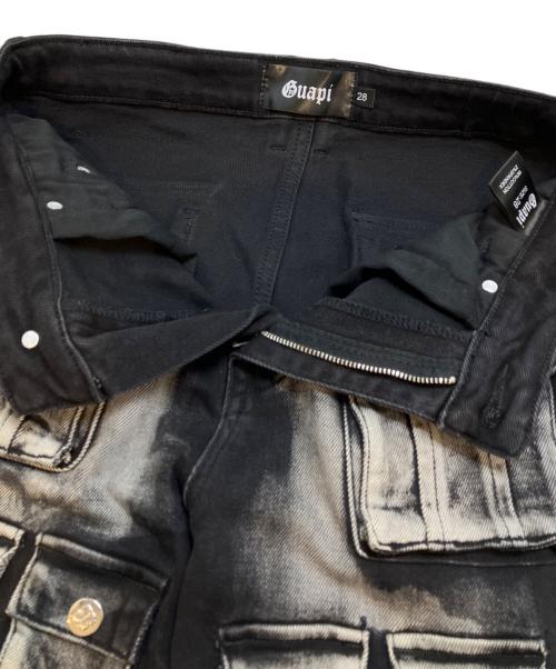 GUAPI（グアピ）GUAPI (グアピ) Iron Grey Stacked Premium Denim ブラック サイズ:28の古着・服飾アイテム