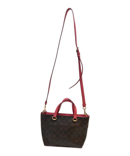 COACH（コーチ）COACH (コーチ) アリスサッチェルシグネチャーキャンバス ブラウン サイズ:表記なしの古着・服飾アイテム