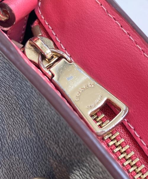 COACH（コーチ）COACH (コーチ) アリスサッチェルシグネチャーキャンバス ブラウン サイズ:表記なしの古着・服飾アイテム