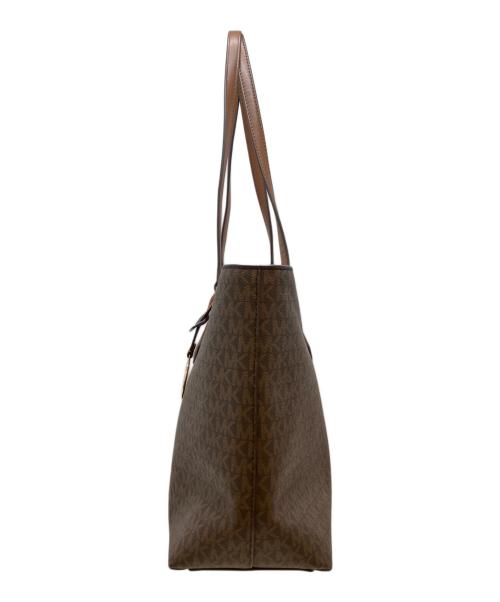 MICHAEL KORS（マイケルコース）MICHAEL KORS (マイケルコース) SHEILA ミッドファスナー トート ラージ/シグネチャートートバッグ ブラウン サイズ:表記なしの古着・服飾アイテム