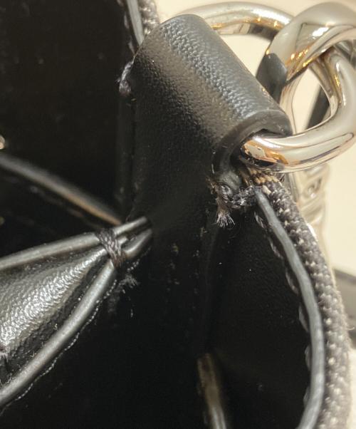MICHAEL KORS（マイケルコース）MICHAEL KORS (マイケルコース) CARSON デニム センタージップ サッチェル ミディアム ブラック サイズ:表記なしの古着・服飾アイテム