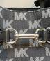 中古・古着 MICHAEL KORS (マイケルコース) CARSON デニム センタージップ サッチェル ミディアム ブラック サイズ:表記なし：10000円