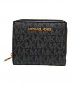 MICHAEL KORSマイケルコース）の古着「JET SET TRAVEL BIFOLD WALLET」｜ブラック