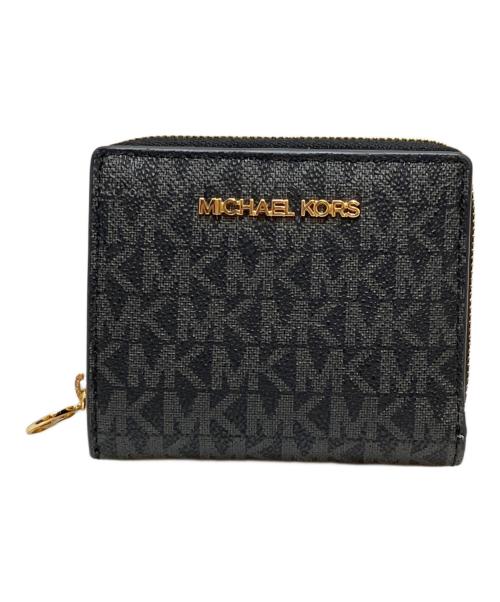 MICHAEL KORS（マイケルコース）MICHAEL KORS (マイケルコース) JET SET TRAVEL BIFOLD WALLET ブラック サイズ:表記なしの古着・服飾アイテム