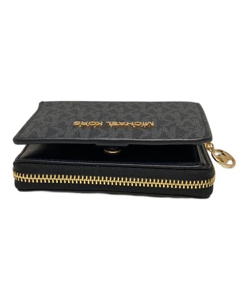 MICHAEL KORS（マイケルコース）MICHAEL KORS (マイケルコース) JET SET TRAVEL BIFOLD WALLET ブラック サイズ:表記なしの古着・服飾アイテム