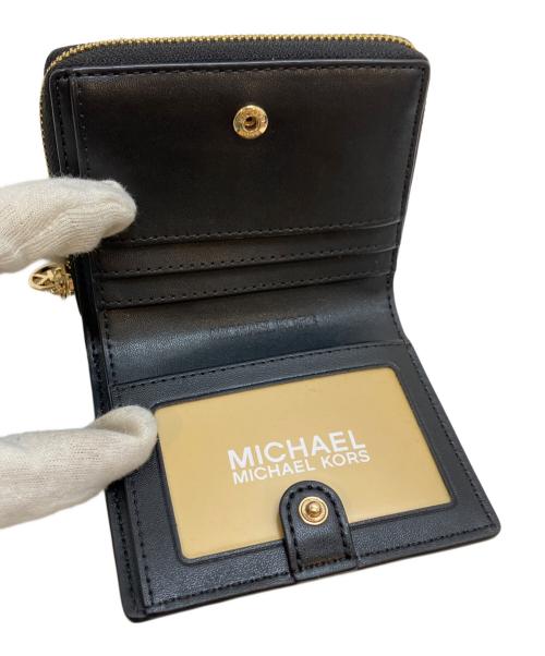 MICHAEL KORS（マイケルコース）MICHAEL KORS (マイケルコース) JET SET TRAVEL BIFOLD WALLET ブラック サイズ:表記なしの古着・服飾アイテム