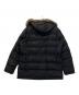 PRADA SPORTS (プラダスポーツ) ファー付 トライアングルロゴ ダウンジャケット ブラック サイズ:50：70000円