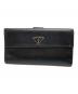 PRADA（プラダ）の古着「サフィアーノメタルジップレザー長財布」｜ブラック