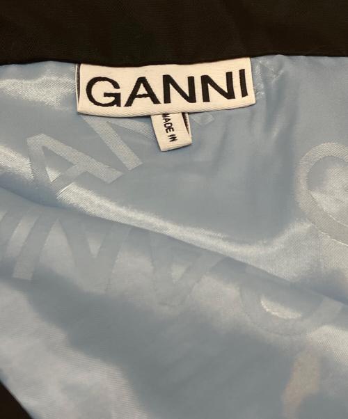 GANNI（ガニー）GANNI (ガニー) ナイロンデザインスカート ブラック サイズ:38の古着・服飾アイテム