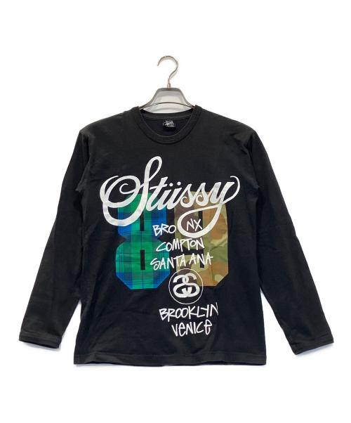 stussy（ステューシー）stussy (ステューシー) 00‘sロングスリーブカットソー ブラック サイズ:Sの古着・服飾アイテム