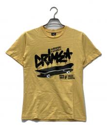 stussy（ステューシー）の古着「スケートボードプリントTシャツ」｜イエロー