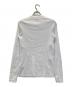 DIESEL (ディーゼル) リブ長袖Tシャツ ホワイト サイズ:Ⅼ：8000円