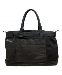 DIESEL（ディーゼル）の古着「キルティングレザートートバッグ」｜ブラック