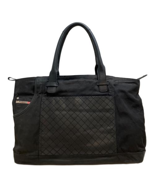 DIESEL（ディーゼル）DIESEL (ディーゼル) キルティングレザートートバッグ ブラック サイズ:表記なしの古着・服飾アイテム