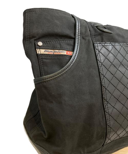 DIESEL（ディーゼル）DIESEL (ディーゼル) キルティングレザートートバッグ ブラック サイズ:表記なしの古着・服飾アイテム