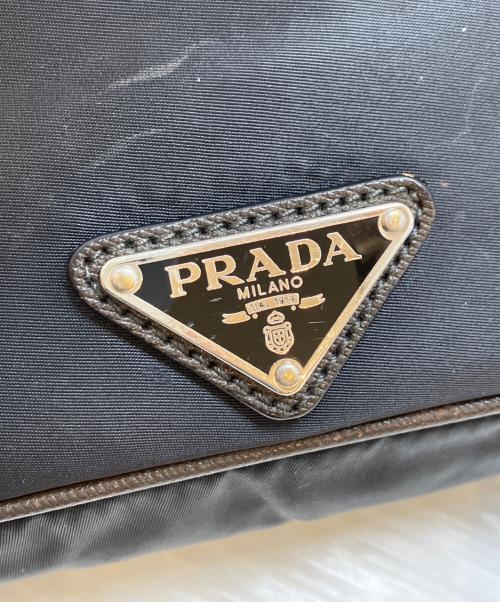 PRADA（プラダ）PRADA (プラダ) ナイロンショルダーバッグ ブラック サイズ:表記なしの古着・服飾アイテム
