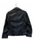 nano・universe (ナノ・ユニバース) sheepskin double riders jacket ブラック サイズ:38：6000円