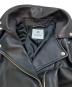 中古・古着 nano・universe (ナノ・ユニバース) sheepskin double riders jacket ブラック サイズ:38：6000円