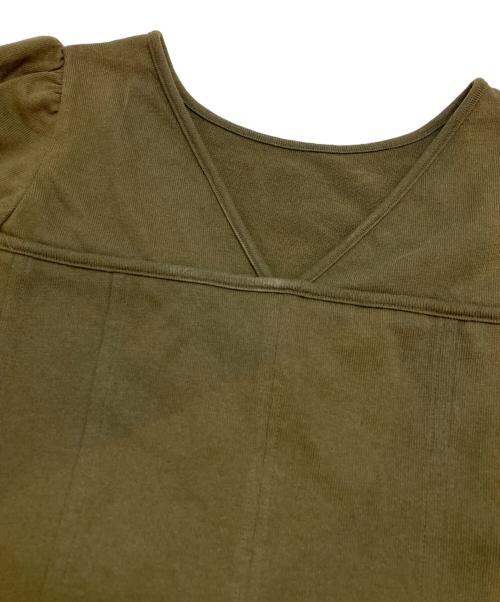 MES VACANCES（ミヴァコンス）mes vacances (ミヴァコンス) Organic cotton カットドレス カーキ サイズ:Free 未使用品の古着・服飾アイテム