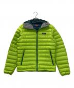 Patagoniaパタゴニア）の古着「Down Sweater Hoody」｜ライムグリーン/黄緑