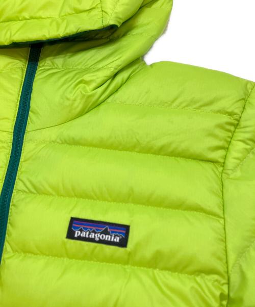 Patagonia（パタゴニア）Patagonia (パタゴニア) Down Sweater Hoody ライムグリーン/黄緑 サイズ:Sの古着・服飾アイテム