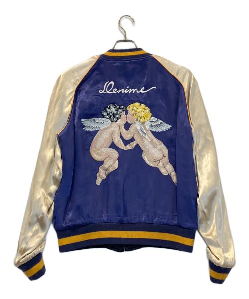 DENIME（ドゥニーム）DENIME (ドゥニーム) 天使と悪魔/リバーシブルスカジャン ネイビー×ブルー サイズ:42の古着・服飾アイテム