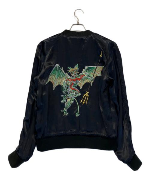 DENIME（ドゥニーム）DENIME (ドゥニーム) 天使と悪魔/リバーシブルスカジャン ネイビー×ブルー サイズ:42の古着・服飾アイテム