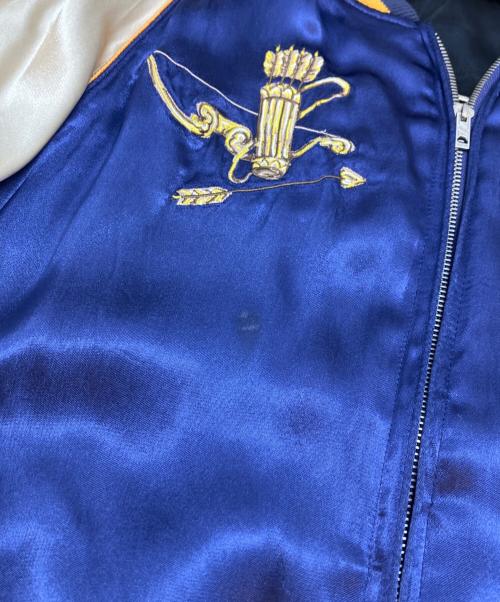 DENIME（ドゥニーム）DENIME (ドゥニーム) 天使と悪魔/リバーシブルスカジャン ネイビー×ブルー サイズ:42の古着・服飾アイテム