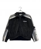 adidasアディダス）の古着「ベロア トラックトップ」｜ブラック