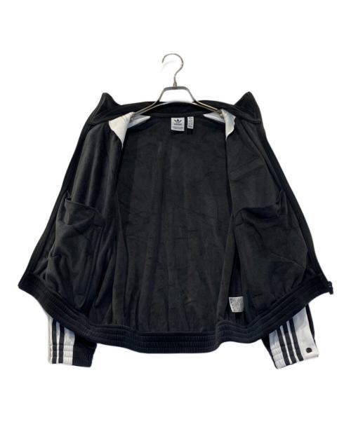 adidas（アディダス）adidas (アディダス) ベロア トラックトップ ブラック サイズ:Mの古着・服飾アイテム