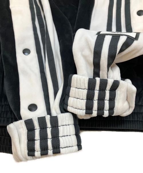 adidas（アディダス）adidas (アディダス) ベロア トラックトップ ブラック サイズ:Mの古着・服飾アイテム