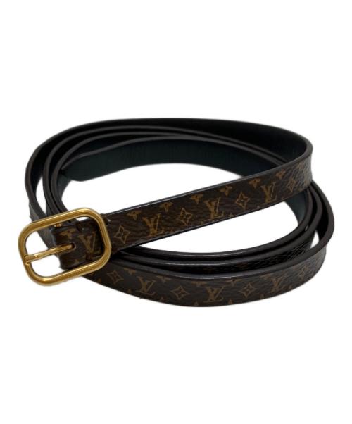 LOUIS VUITTON（ルイ ヴィトン）LOUIS VUITTON (ルイ ヴィトン) モノグラムスパンコール カシミヤ/シルク混 ベルト付 ニットワンピース ブラック サイズ:XSの古着・服飾アイテム