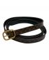 中古・古着 LOUIS VUITTON (ルイ ヴィトン) モノグラムスパンコール カシミヤ/シルク混 ベルト付 ニットワンピース ブラック サイズ:XS：70000円
