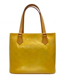 LOUIS VUITTON（ルイ ヴィトン）の古着「ヴェルニ ヒューストン ハンドバッグ」｜イエロー