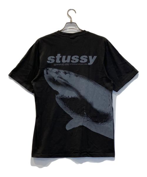 stussy（ステューシー）stussy (ステューシー) シャークプリントTシャツ グレー サイズ:Mの古着・服飾アイテム