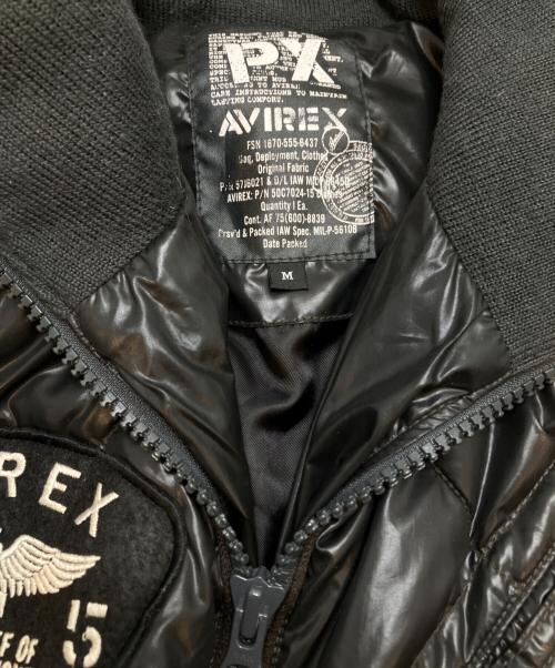 AVIREX（アヴィレックス）AVIREX (アヴィレックス) 中綿パディングジャケット ブラック サイズ:Mの古着・服飾アイテム