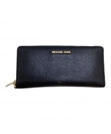 MICHAEL KORS（マイケルコース）の古着「ジップアラウンド コンチネンタル ウォレット」｜ブラック