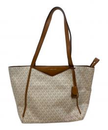 MICHAEL KORS（マイケルコース）の古着「Whitney Large Logo Tote Bag」｜ホワイト