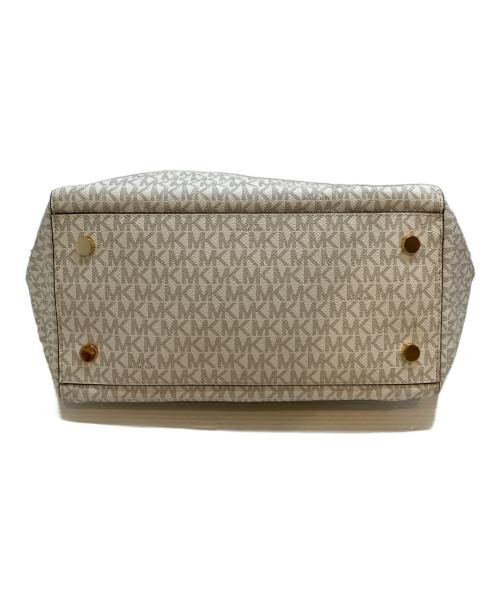 MICHAEL KORS（マイケルコース）MICHAEL KORS (マイケルコース) Whitney Large Logo Tote Bag ホワイト サイズ:表記なしの古着・服飾アイテム