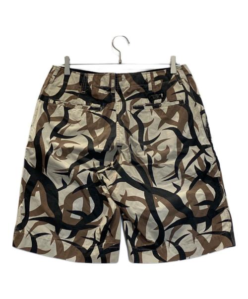 A BATHING APE（アベイシングエイプ）A BATHING APE (アベイシングエイプ) トライバルカモハーフパンツ ブラウン サイズ:Lの古着・服飾アイテム