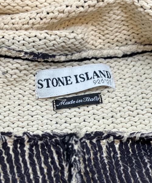 STONE ISLAND（ストーンアイランド）STONE ISLAND (ストーンアイランド) Sublimation Chenille Knit Hoodie ブラック サイズ:XLの古着・服飾アイテム