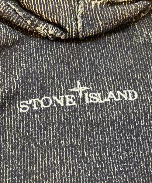 STONE ISLAND（ストーンアイランド）STONE ISLAND (ストーンアイランド) Sublimation Chenille Knit Hoodie ブラック サイズ:XLの古着・服飾アイテム